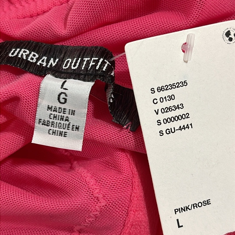URBAN OUTFITTERS PINK Lace Corset Dress Pink Lace Size Large NEW - Picture 8 of 11